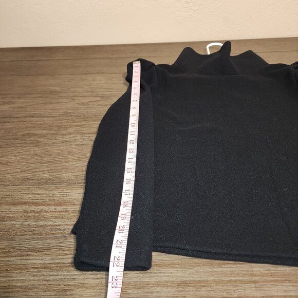 Tuckernuck Dudley Stephens Black Palmer Puff Sleeve Turtleneck NWT Large - Picture 5 of 9